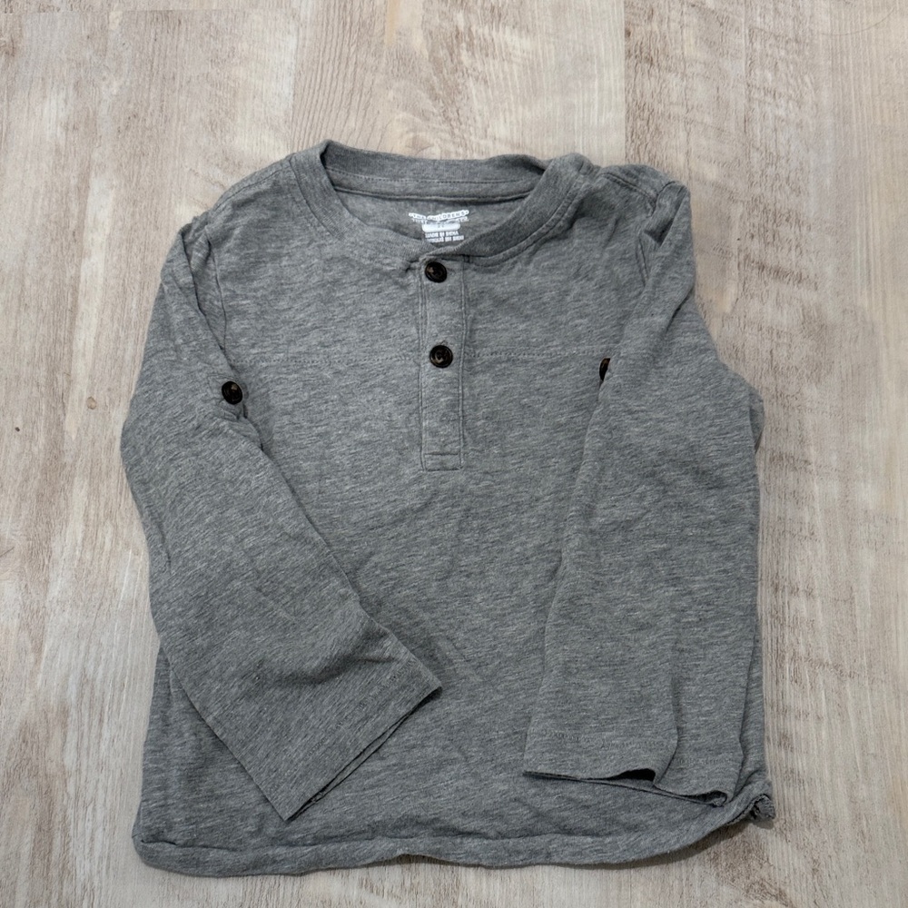 The Children's Place Gray Long-Sleeve Henley Top